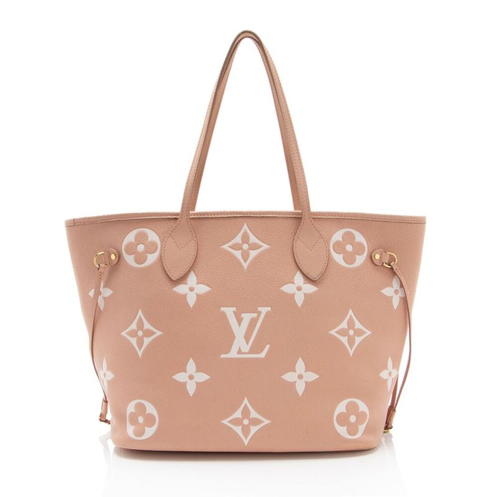 Louis Vuitton Giant Monogram Empreinte Bicolor Neverfull MM Tote